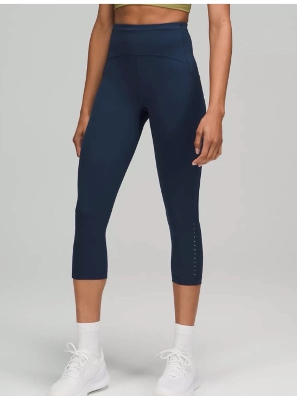 Lululemon Swift Speed High-Rise Crop 21" Mineral Blue Size 10